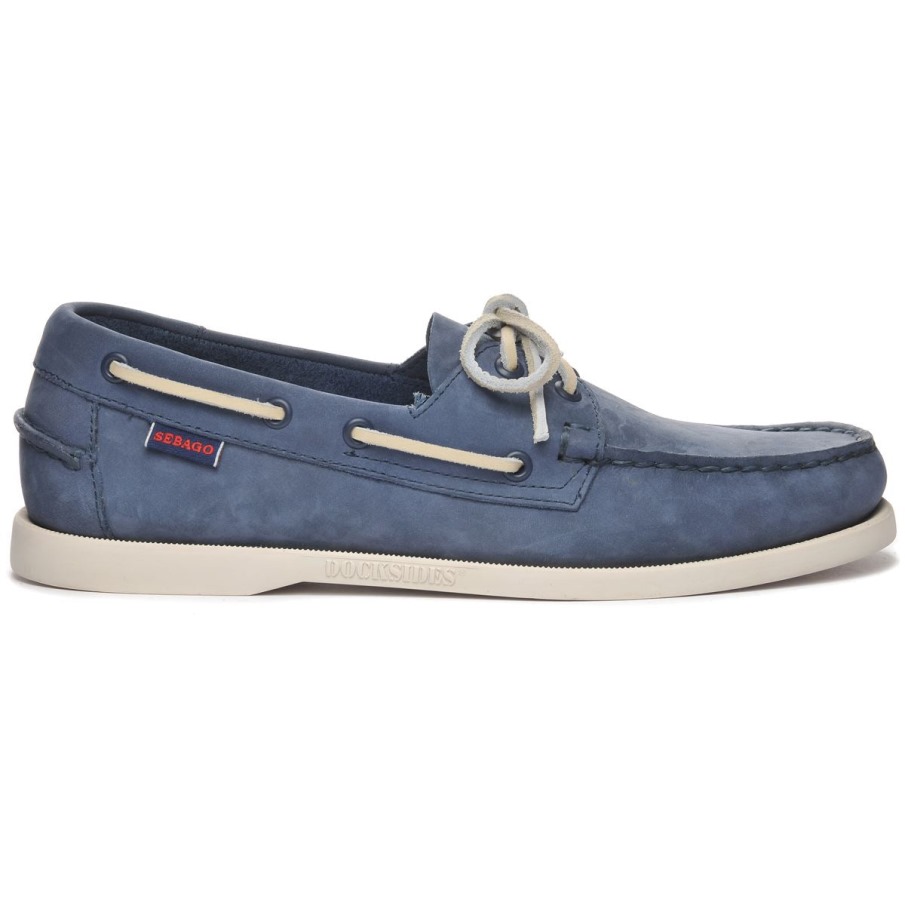 Docksides Portland Nubuk-bleu Marine Sebago Belgique