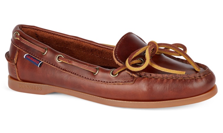 Brown-gum Sebago Belgique Mocassins Nina Bala Cirés Pour Femmes