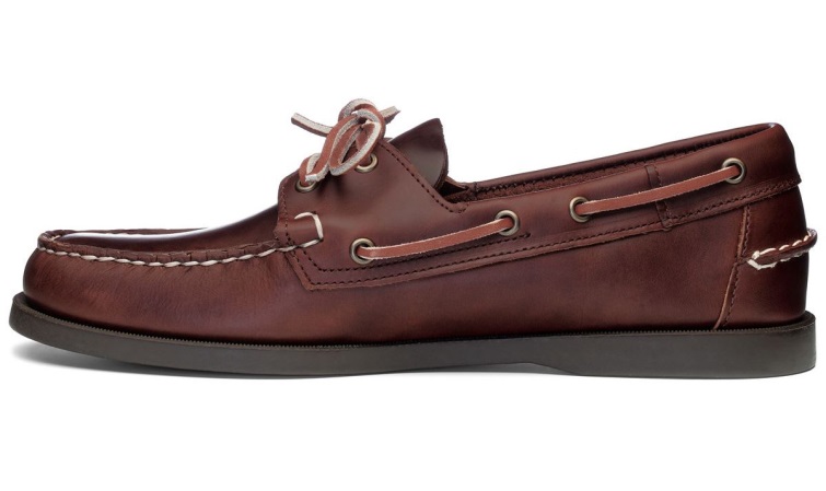 Chaussure Bateau Cuir Portland Dockside Brown Gum Sebago Belgique