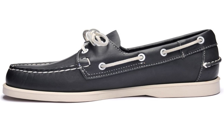 Chaussure Bateau Cuir Portland Dockside Sebago Belgique Bleu Marine
