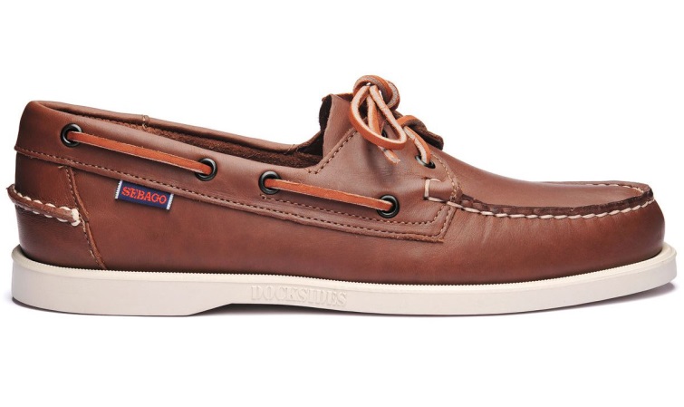 Chaussure Bateau Cuir Portland Dockside Sebago Belgique Marron