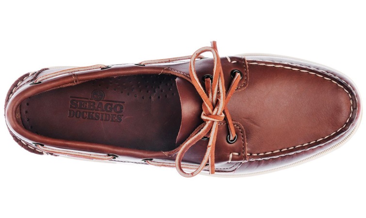 Chaussure Bateau Cuir Portland Dockside Sebago Belgique Marron