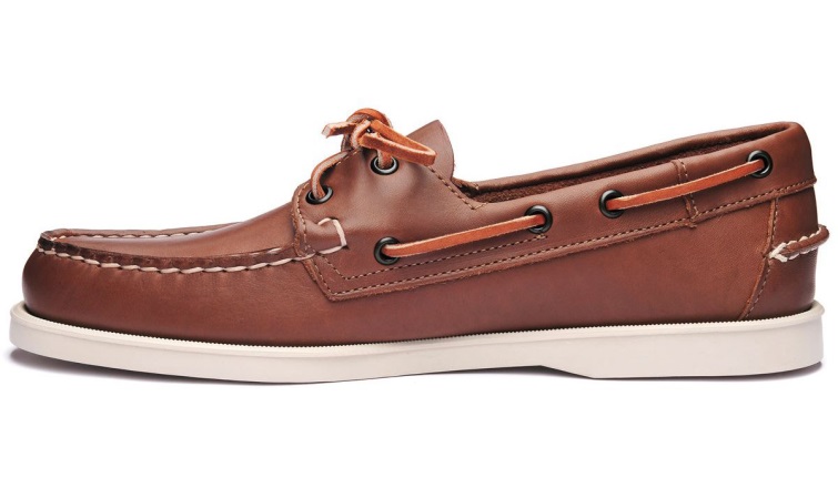 Chaussure Bateau Cuir Portland Dockside Sebago Belgique Marron