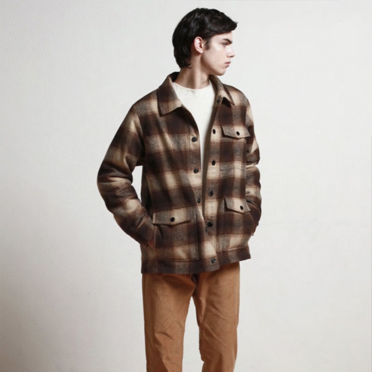 Kenny Check Sebago Belgique Beige-marron