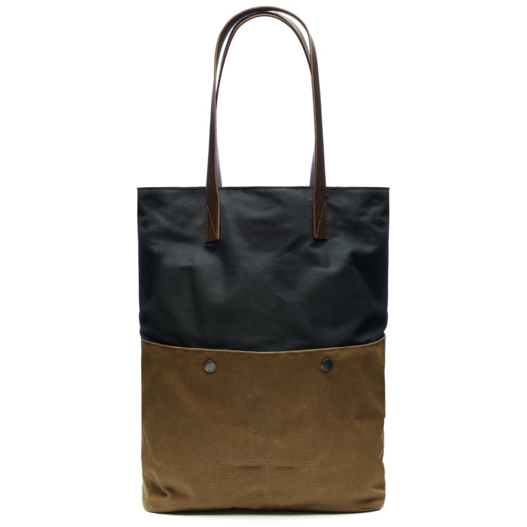 Pemaquid Sac Cabas En Toile Bleu-marron Sebago Belge