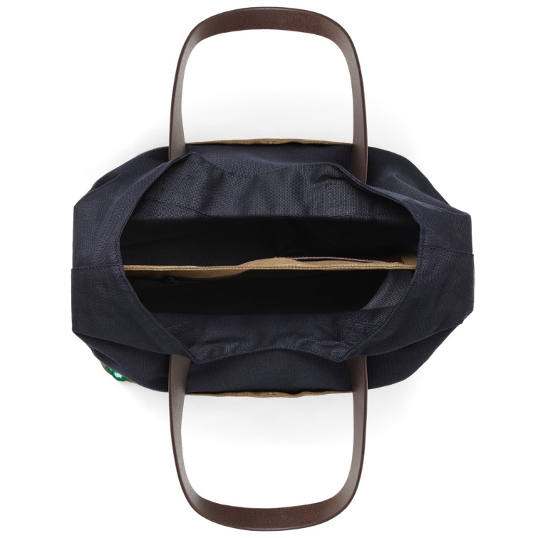 Pemaquid Sac Cabas En Toile Bleu-marron Sebago Belge