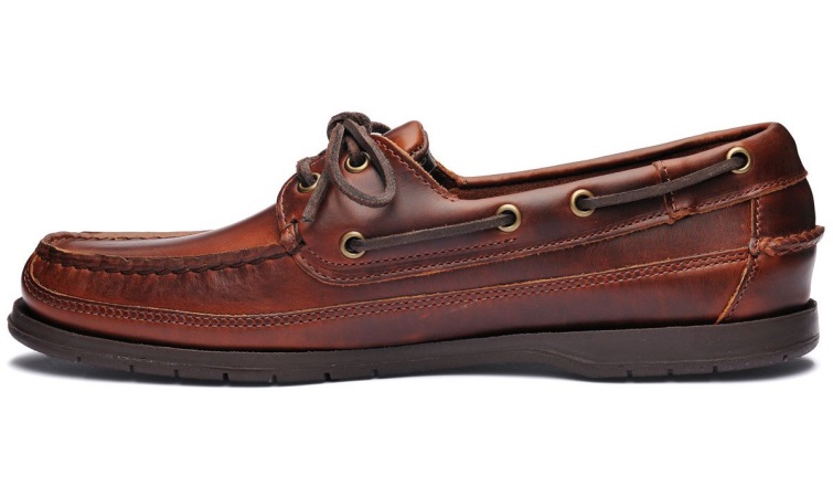 Goélette Cuir Ciré Chaussure Bateau Sebago Belgique Gomme Marron