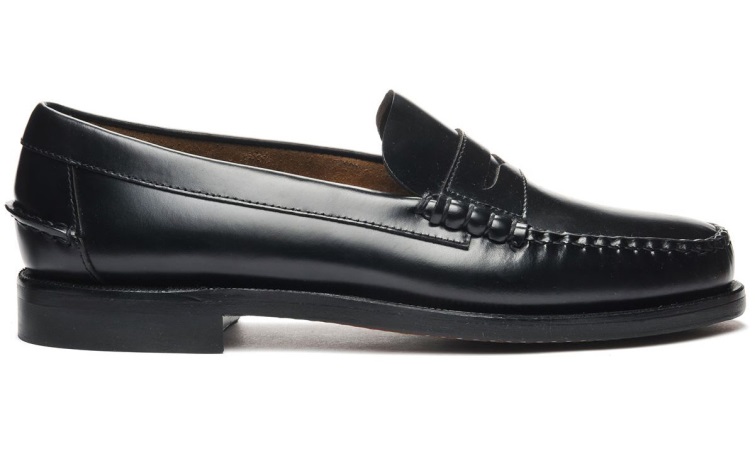 Sebago Belgique Mocassins En Cuir Classic Dan Noir