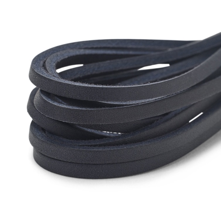 Lacets Sebago Cuir Brut Bleu Marine Belgique