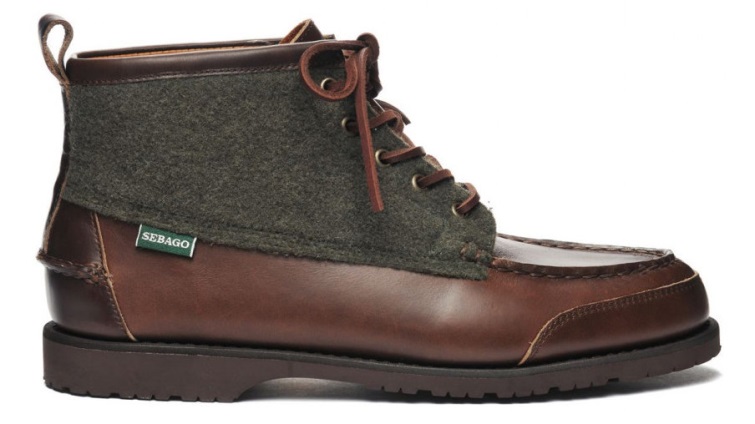 Sebago Belgique Dk Brown-dk Militaire Chevalier Mi