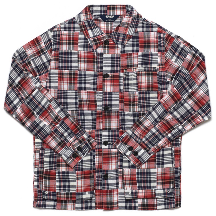 Sebago Belgique Madras Springpoint Blanc-marine-rouge