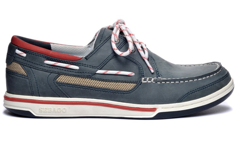 Chaussure Bateau Cuir Triton Bleu Marine Sebago Belgique