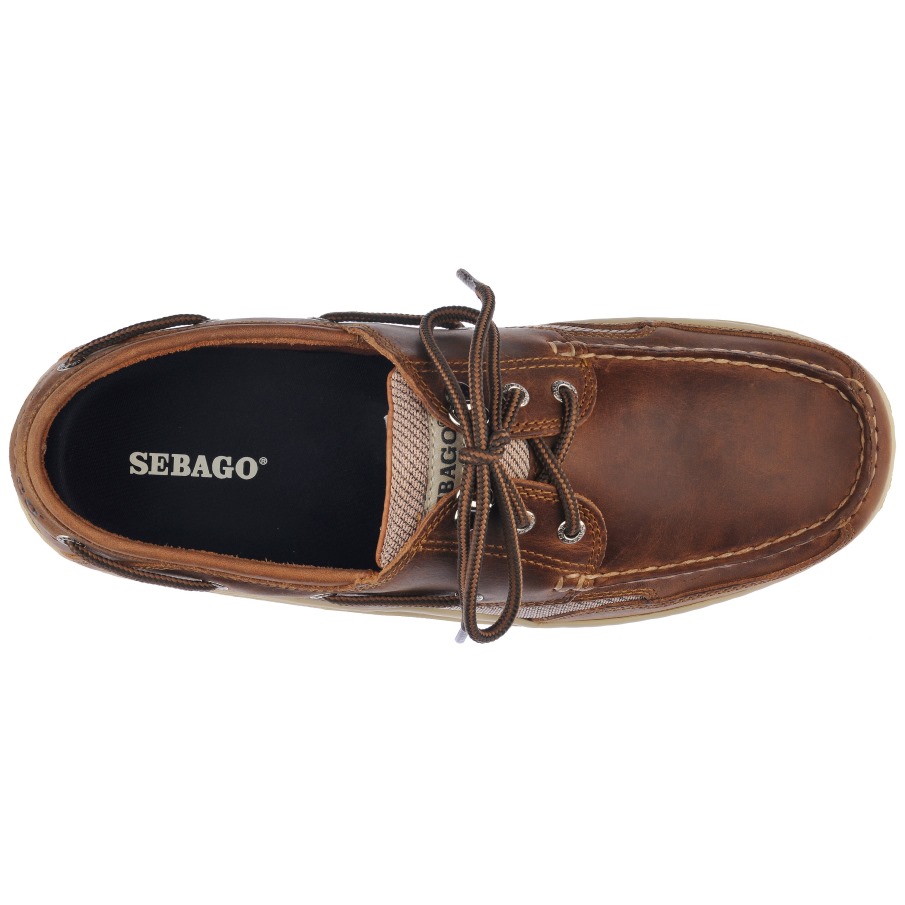 Sebago Belgique Clou De Girofle Ii Fgl Waxed-brown Cinnamon