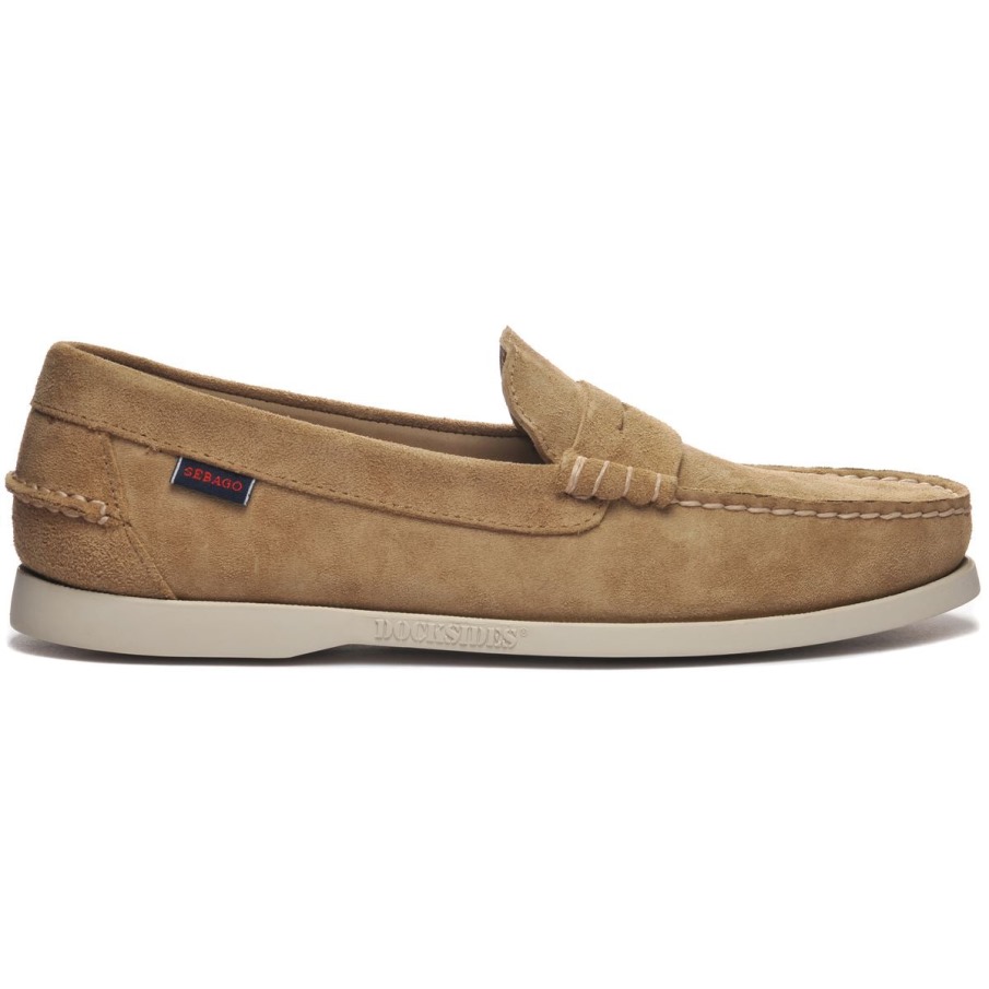 Sebago Belgique Dan Bateau Roughout-camel
