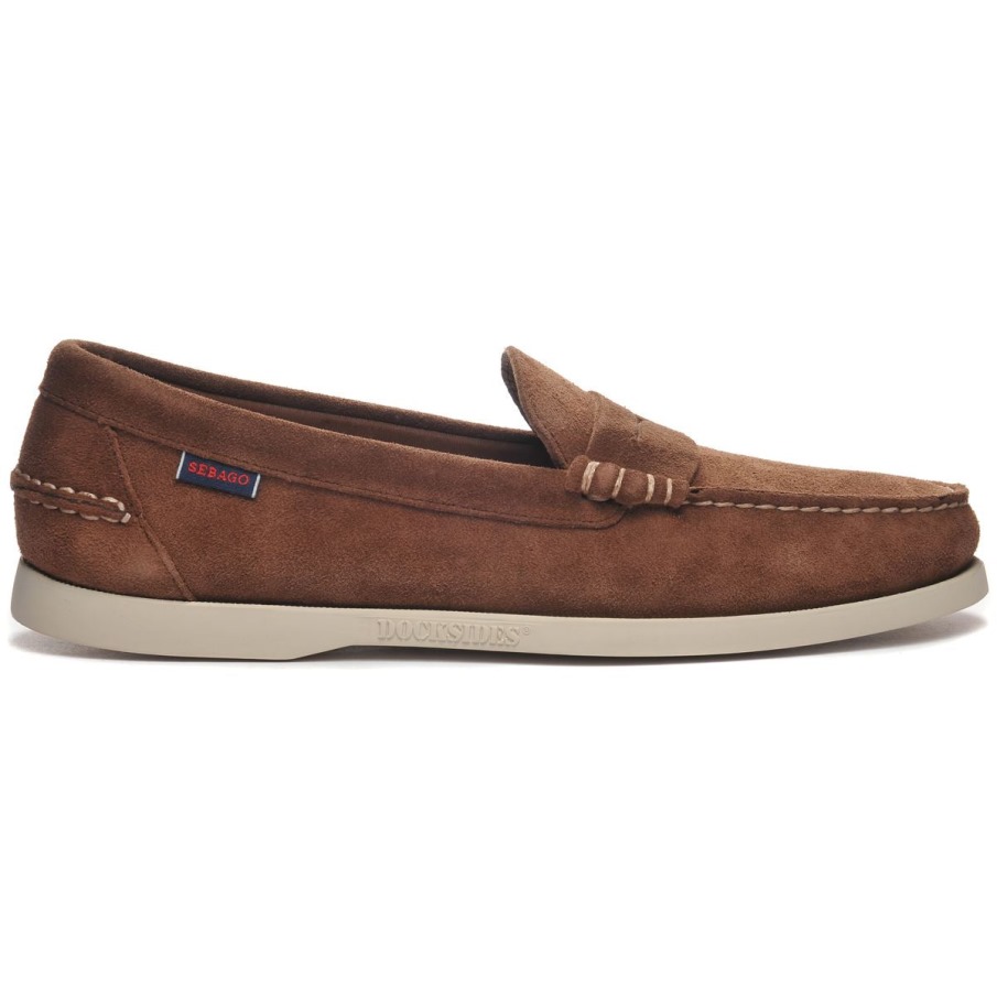 Sebago Belgique Dan Bateau Brut-brun Foncé