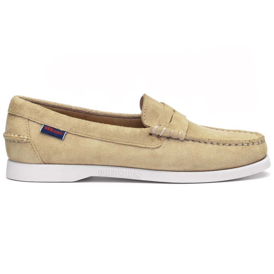 Sebago Belgique Dan Bateau Roughout Femme-chameau