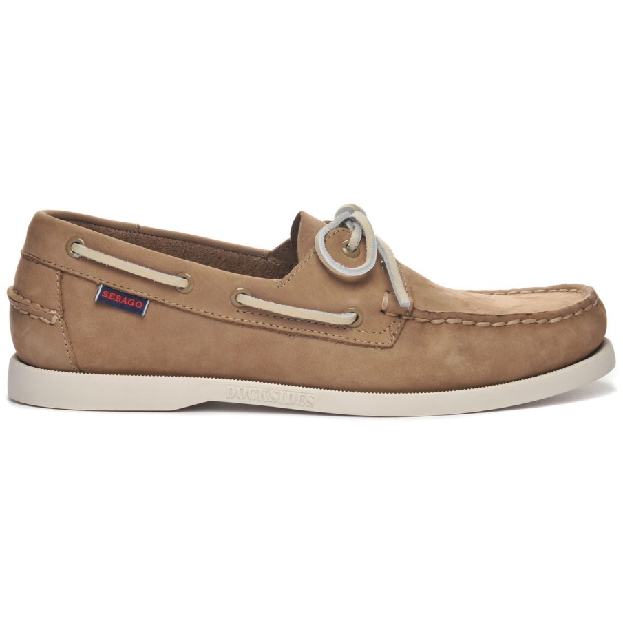 Sebago Belgique Docksides Portland Nubuk-taupe