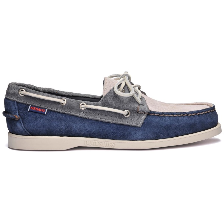 Sebago Portland Foc Belge-Marine & Gris Foncé & Ardoise