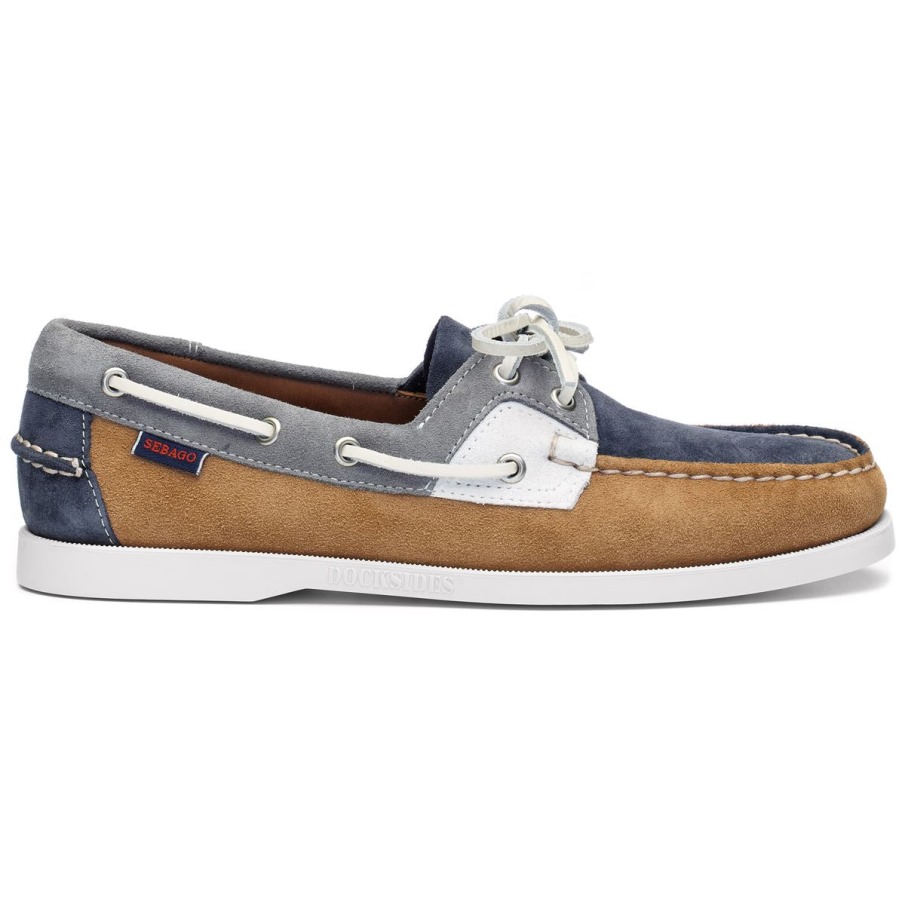 Sebago Belgique Rossiland Jib-cognac & Denim & Ardoise & Blanc