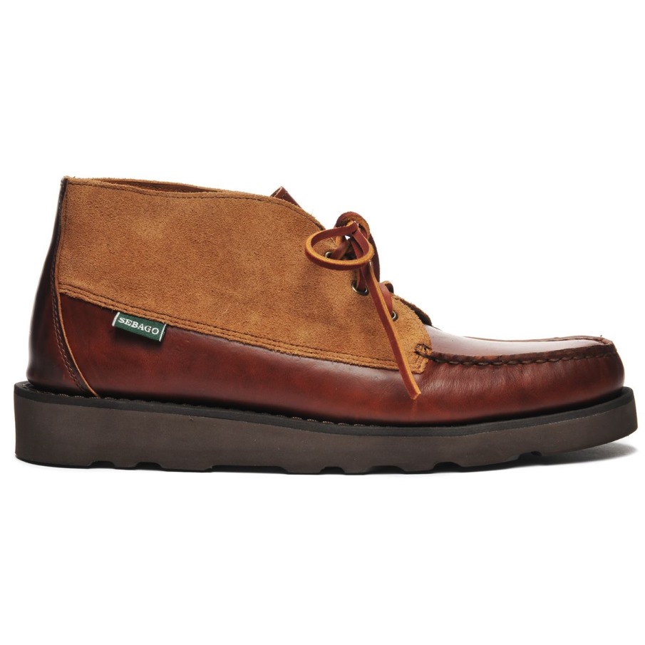 Tatanka Eva Suède Waxy Marron & Cognac Sebago Belgique